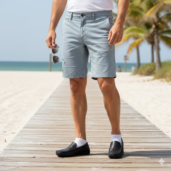 Buffalo David Bitton Men’s Dean Freedom Flex Shorts Relaxed Straight - Picture 5 of 7